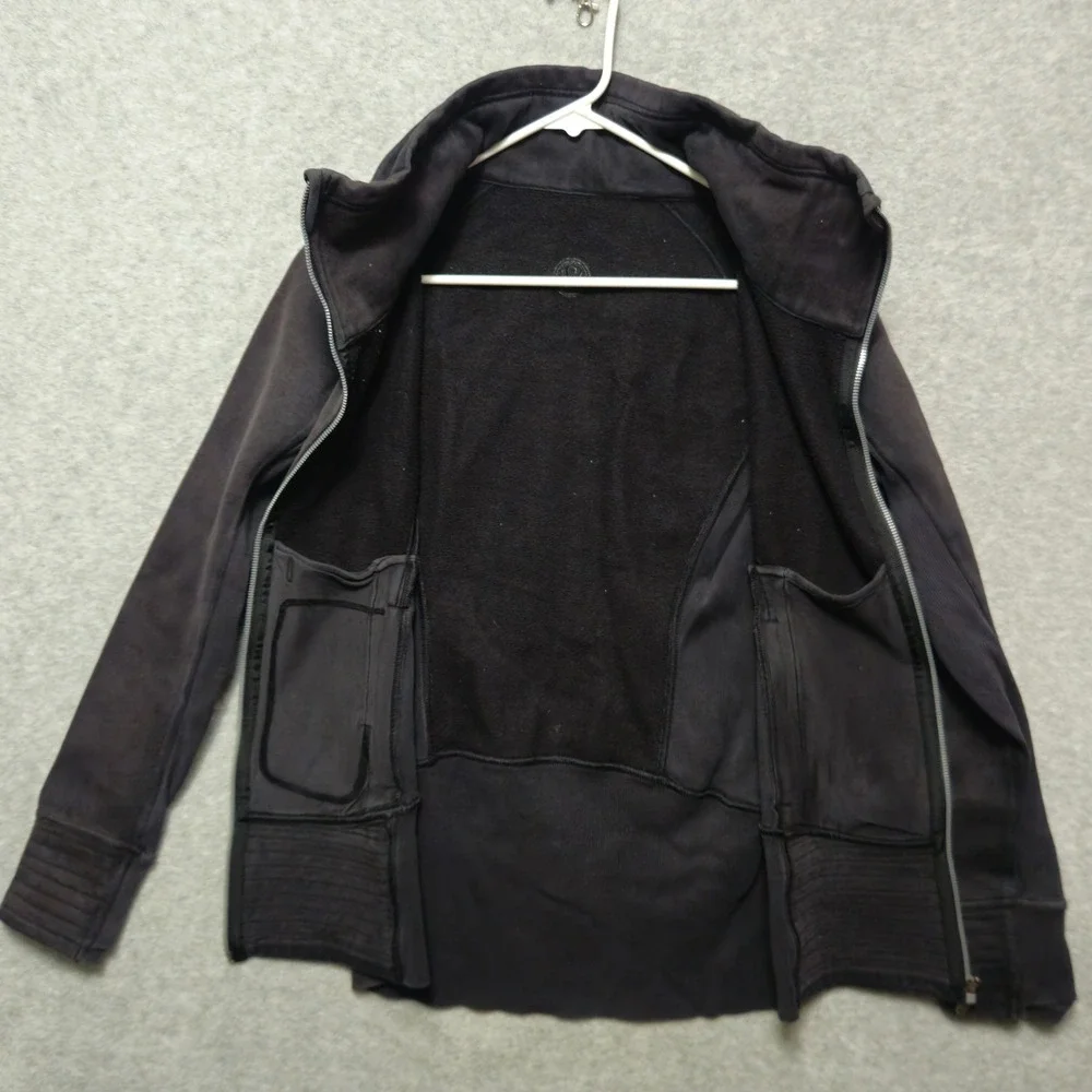 Lululemon Radiant Jacket II Full Zip Funnel Neck Faded Black‎ Size 6 LW4AOPS